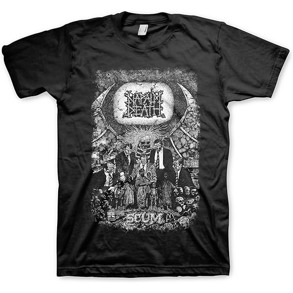 Amazon.com: Napalm Death Scum Vintage M, L, XL, 2XL Black T-Shirt